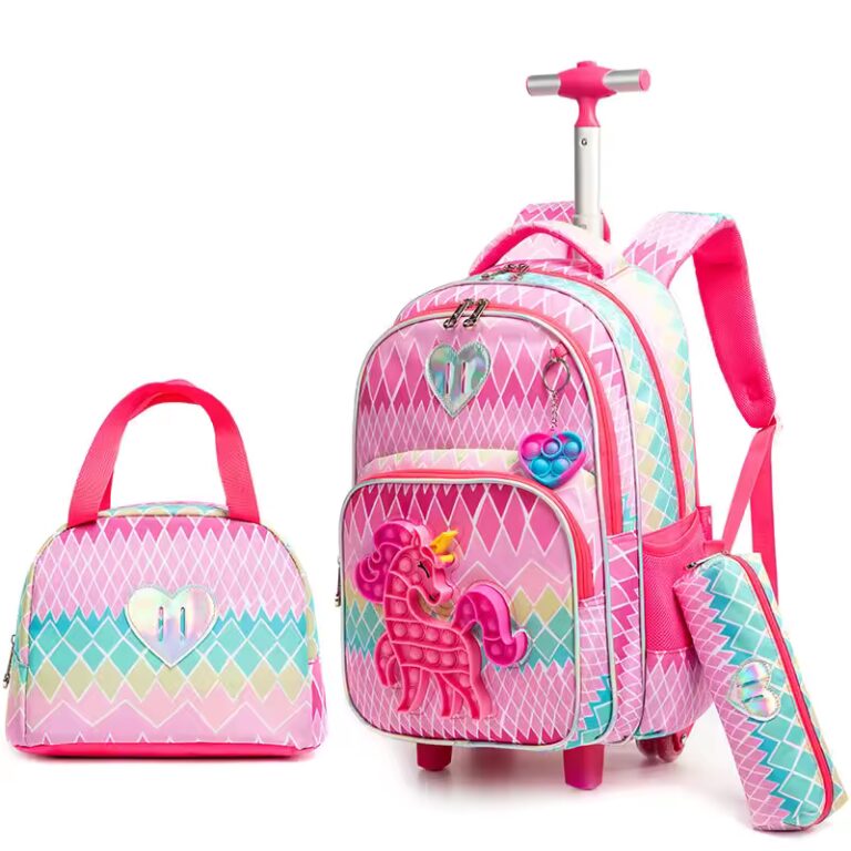 Wholesale 3 In 1 Trolley School Bag Set Student Children Mochilas Escolares Kids Wheel School Bags Kids Luggage Sets