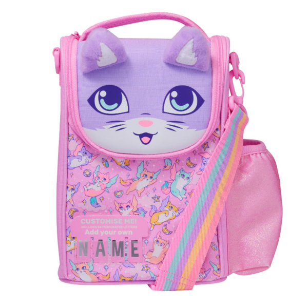 Pink scented cat Lunchbox With Strap