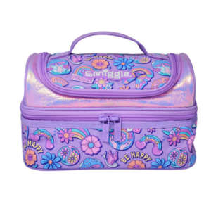 Purple laser butterfly Double Decker Lunchbox
