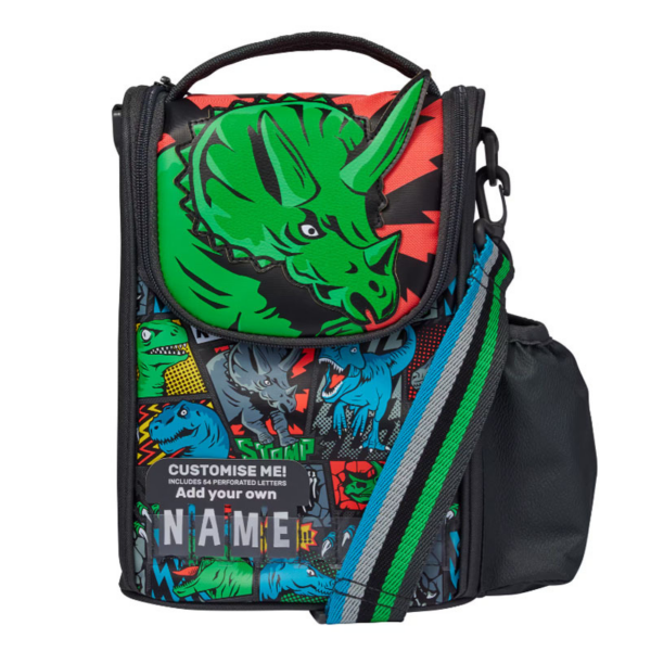Smiggle Green rhinoceros Lunchbox With Strap