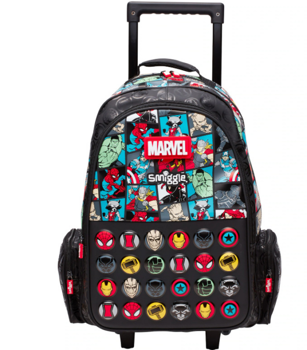 Smiggle Marvel world Trolley Backpack