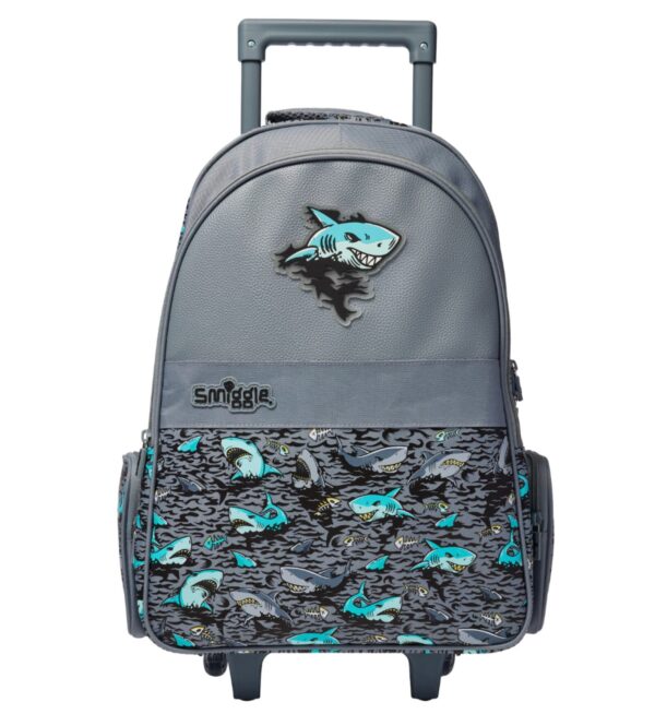 Gray fanged shark Trolley Backpack
