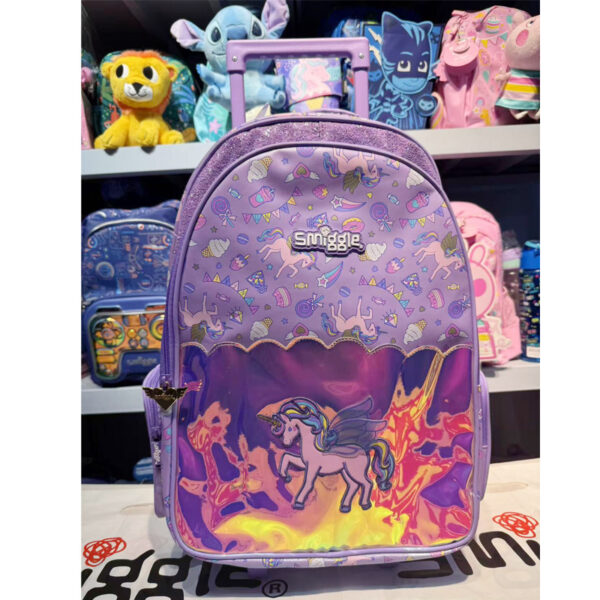 Silver Pegasus Unicorn Trolley Backpack