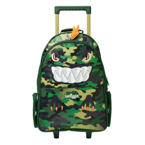 Smiggle Green dinosaurs Trolley Backpack