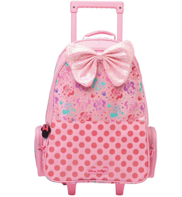 Smiggle Pink Minnie Trolley Backpack
