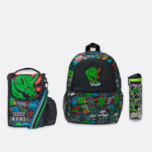Smiggle Green rhinoceros 3 Piece Essential Bundle