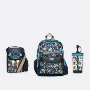Blue spaceship astronaut 3 Piece Essential Bundle