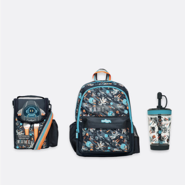 Blue spaceship astronaut 3 Piece Essential Bundle
