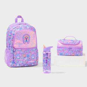 New Rainbow Butterfly with violets 3 Piece Essential Bundle