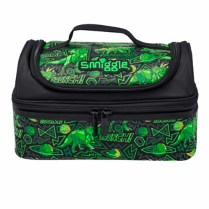 dimensional green dinosaurs Double Decker Lunchbox
