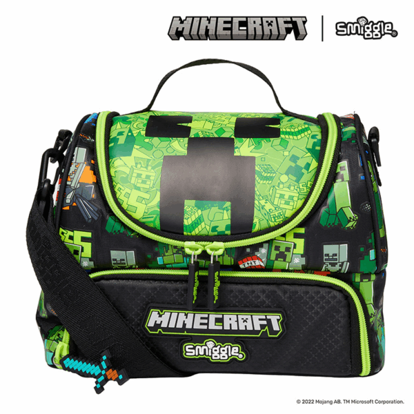 Smiggle Green my world Double Decker Lunchbox