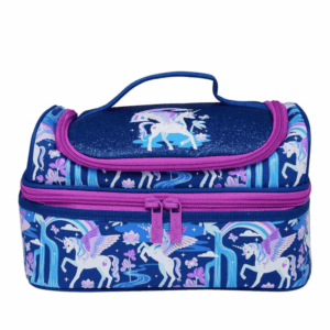 Blue Horse Unicorn Double Decker Lunchbox