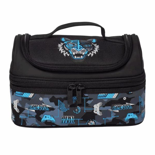 Smiggle Tiger Head Brain Double Decker Lunchbox