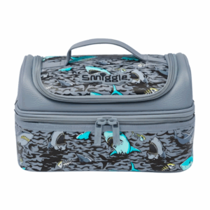 Smiggle Gray Sharks Double Decker Lunchbox