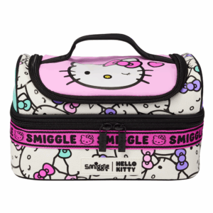 Smiggle White kt cat Double Decker Lunchbox
