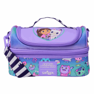 Smiggle Purple Dowra Double Decker Lunchbox