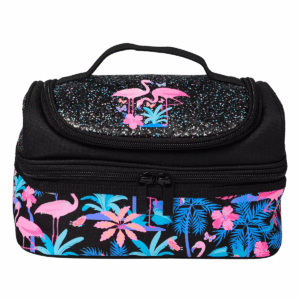 Black and red flamingos Double Decker Lunchbox