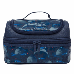 Tibetan blue skateboarding astronaut Double Decker Lunchbox