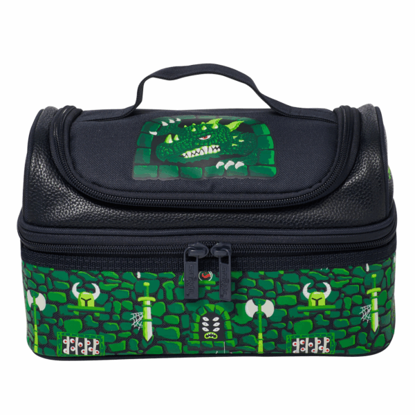 Smiggle The Green t-rex  Double Decker Lunchbox