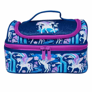 Smiggle Blue Double Pegasus  Double Decker Lunchbox