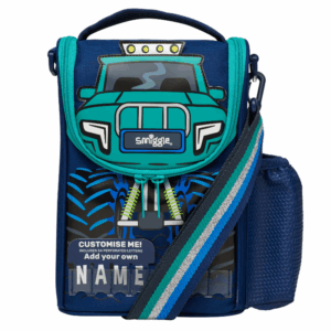 Smiggle Blue truck Lunchbox With Strap