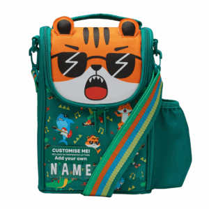 Smiggle Green Tiger Lunchbox With Strap