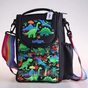 Dinosaurs with green background Lunchbox With Strap