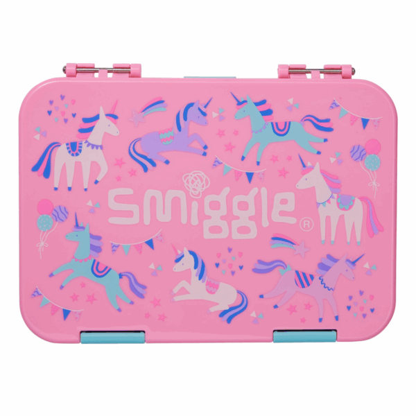 Smiggle Pink Unicorn Large Bento Lunchbox