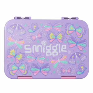 Smiggle Purple butterfly Large Bento Lunchbox