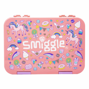 Smiggle Orange-pink unicorn Large Bento Lunchbox