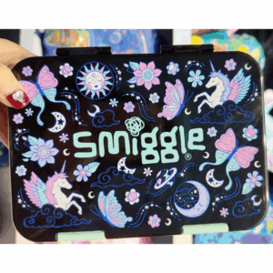 Black butterfly shining  Large Bento Lunchbox