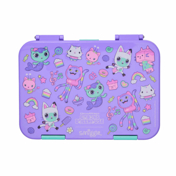 Smiggle Purple Gaby Large Bento Lunchbox