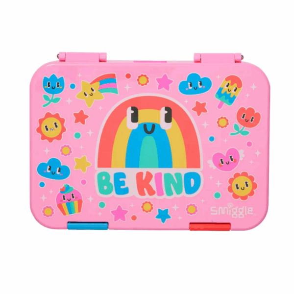 Smiggle Pink egg tart Large Bento Lunchbox