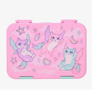 Smiggle Pink scented cat Large Bento Lunchbox