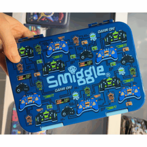 Smiggle Blue game Large Bento Lunchbox