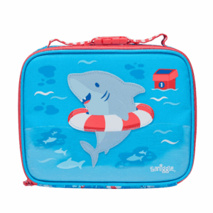 Blue swimming shark Tiny Square Lunchbox