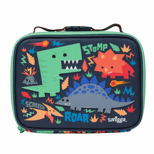 Baby Blue Dinosaur Tiny Square Lunchbox