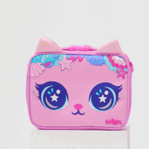Cat and fish with shells Tiny Square Lunchbox