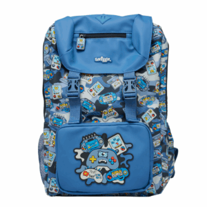 Smiggle Haze Blue Game Attach Foldover Bag