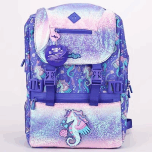 Smiggle Old Seahorses Attach Foldover Bag