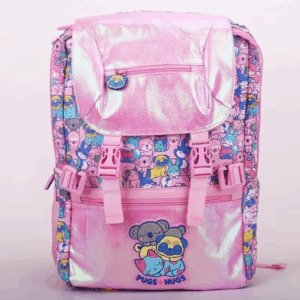 Smiggle Little Milk Dog double Attach Foldover Bag