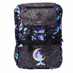 Smiggle Black Moon Mermaid Attach Foldover Bag