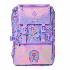 Laser material purple butterfly Attach Foldover Bag