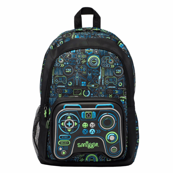 Smiggle Black game controller Large Schoolbags