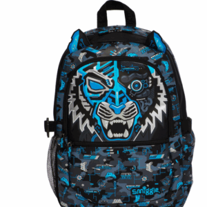 Smiggle Black Tiger Head Brain Large Schoolbags