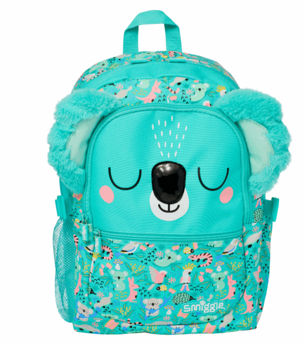 Smiggle Koala with a black nose Large Schoolbags