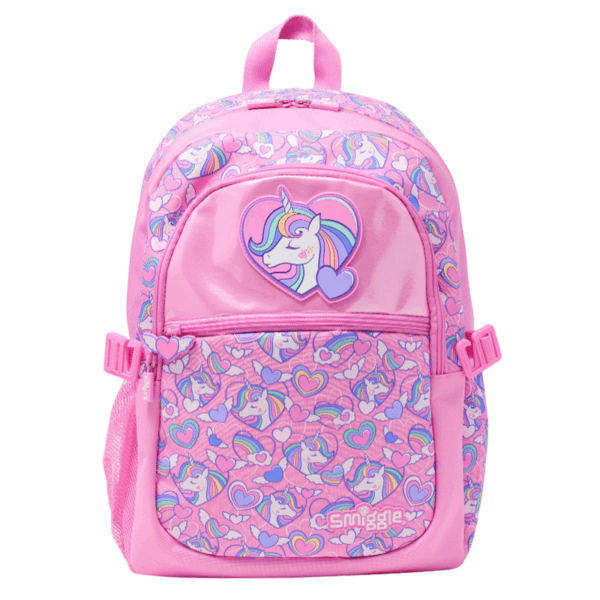 Smiggle Pink-hearted unicorn Large Schoolbags