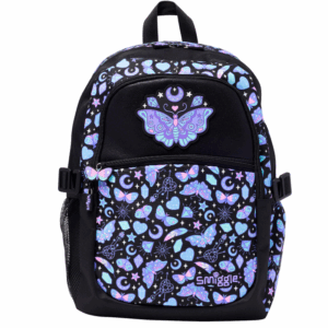Smiggle Black butterfly Rex Large Schoolbags