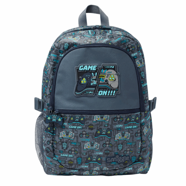 Smiggle The Gray Game Large Schoolbags