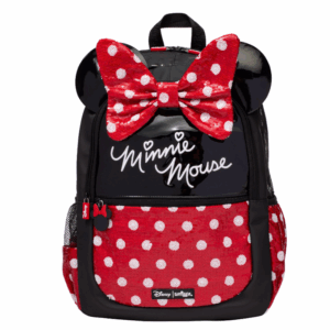 Smiggle Black and red polka Mini Large Schoolbags
